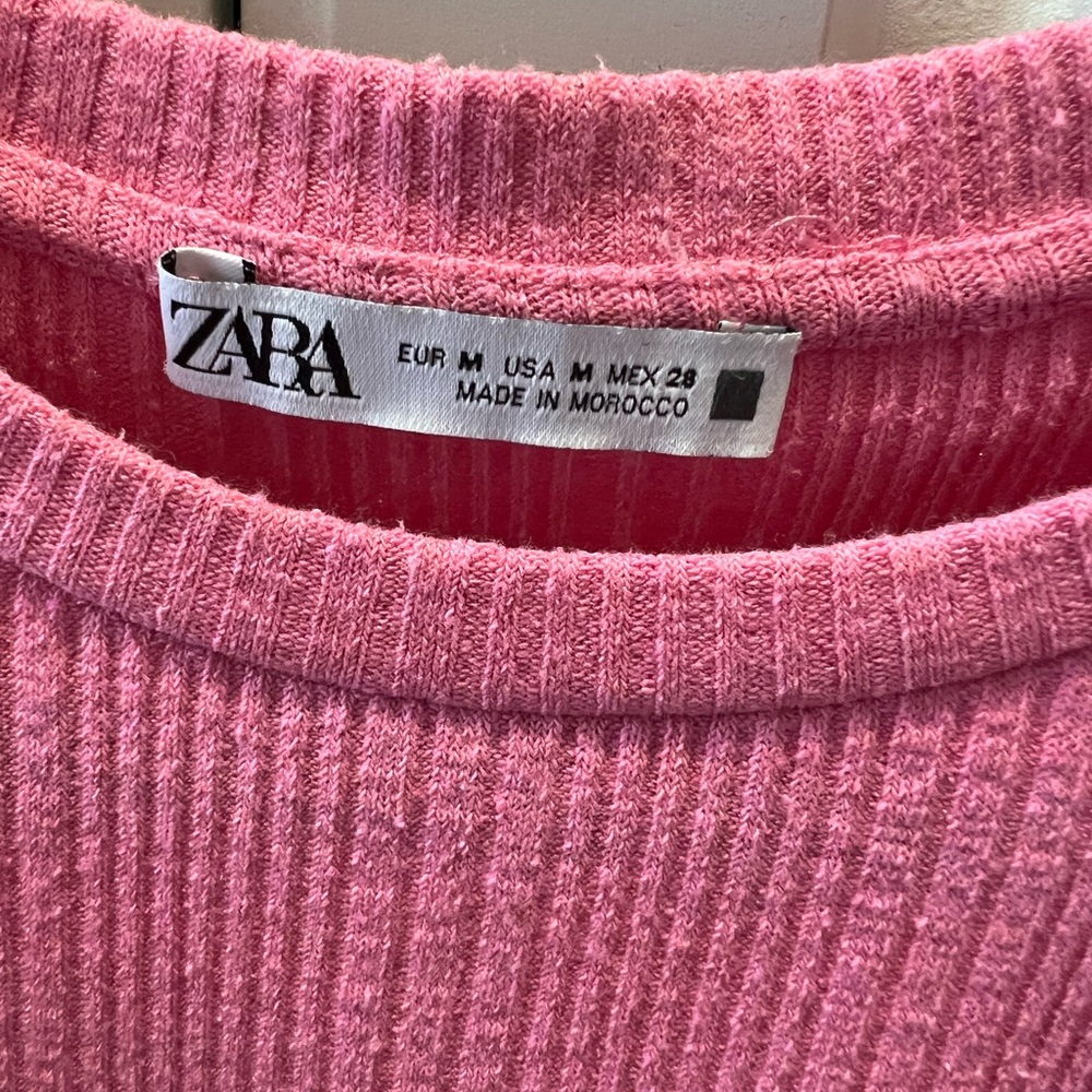 Zara Pink Ruffle Tank - Picture 2 of 2